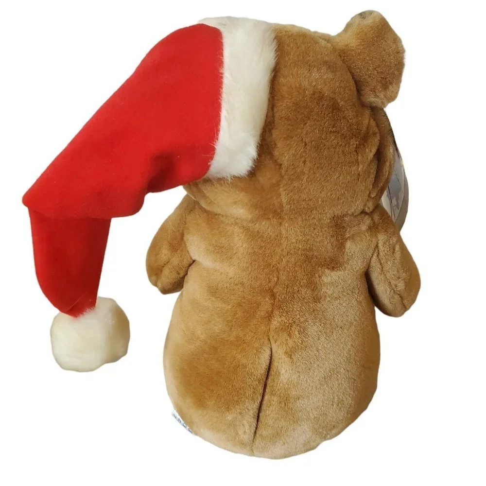 Vintage 90s JcPenny Christmas Barking Sharpee Dog Plush 11